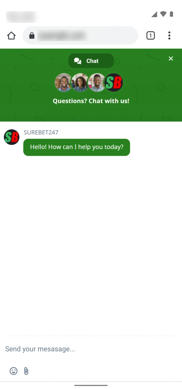 Contact Surebet247 customer support for the Android app installation link.