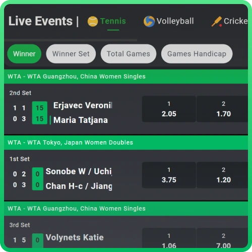 Try pre-match and live betting on Surebet247 sports.