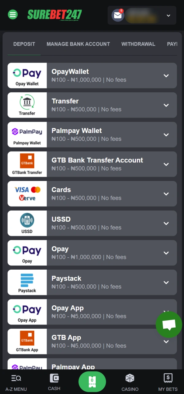 Make your Surebet247 deposit to claim your welcome bonus.