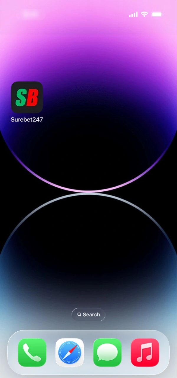 Access your Surebet247 account using the official website or app.