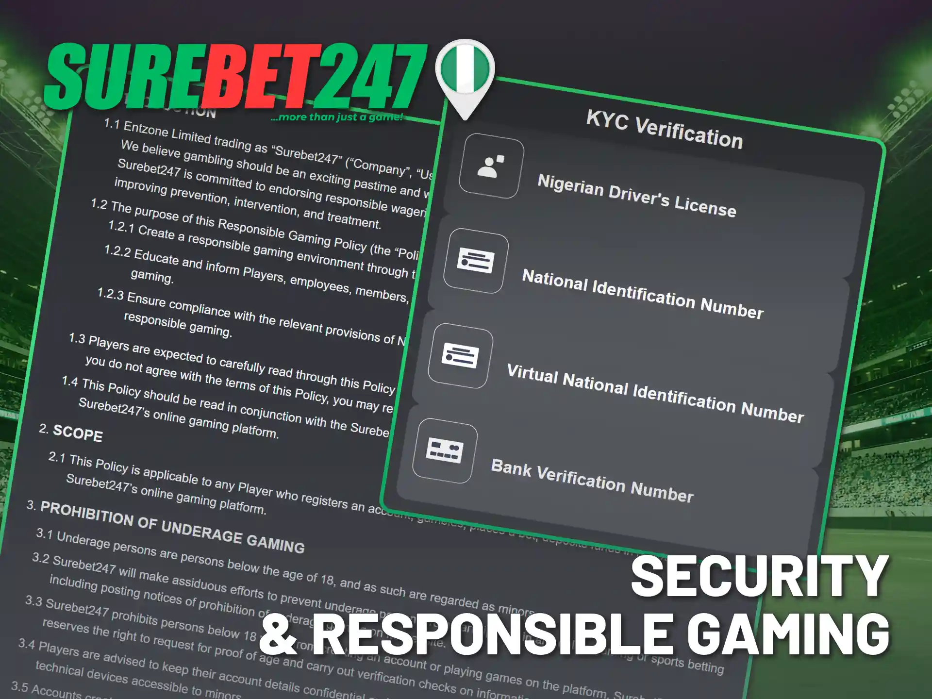 See how Surebet247 protects data using SSL and mandatory verification.