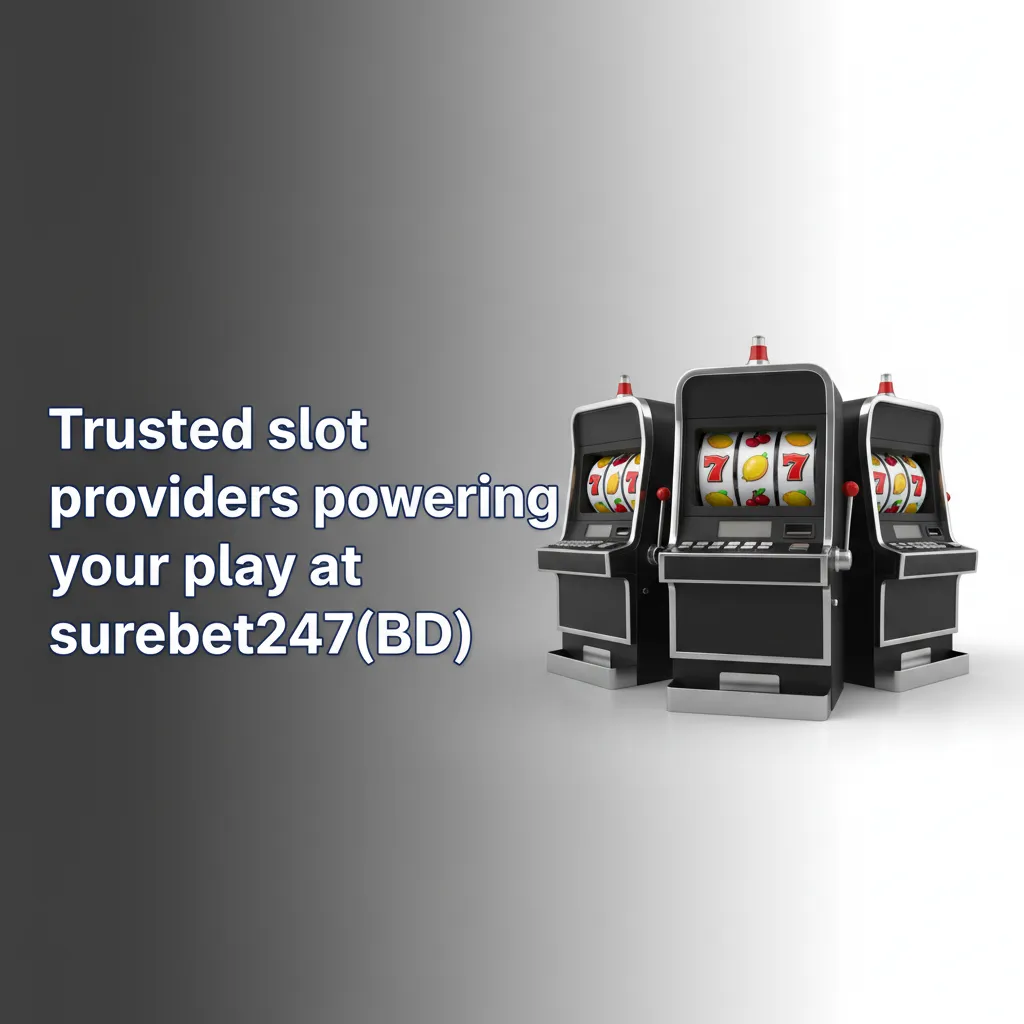 Banner showing slot provider logos at surebet247 BD: Pragmatic Play, NetEnt, Play’n GO, Games Global, Red Tiger, more.